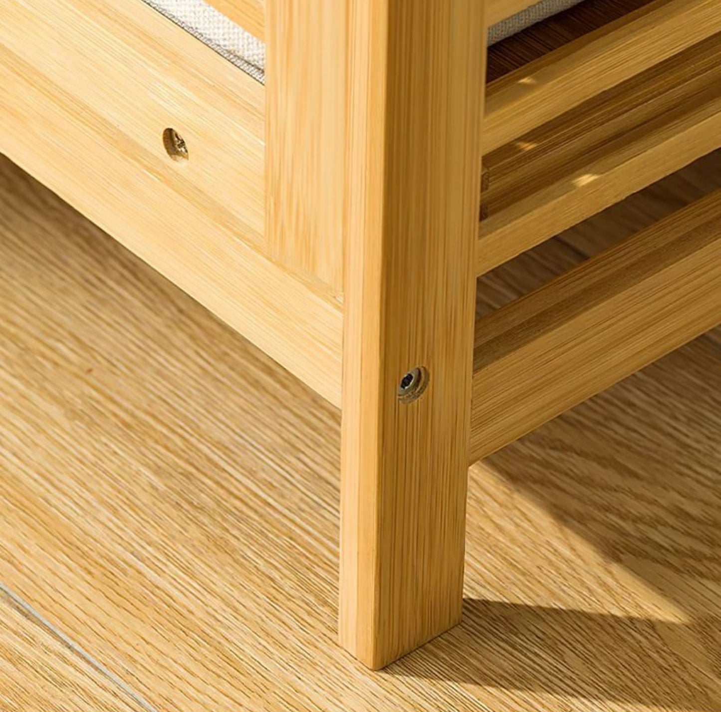 ESTANTE BAMBOO ORGANIZER DE BAÑO CON CESTO ™