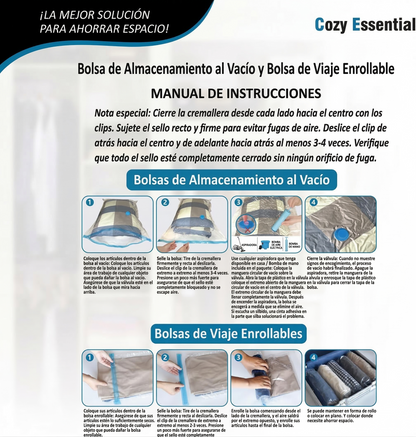 Bolsas de almacenamiento al vacío